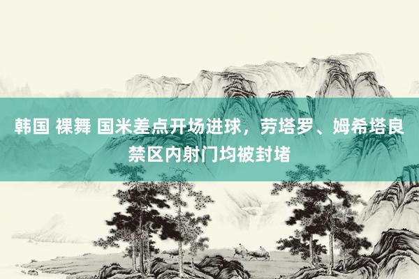 韩国 裸舞 国米差点开场进球，劳塔罗、姆希塔良禁区内射门均被封堵