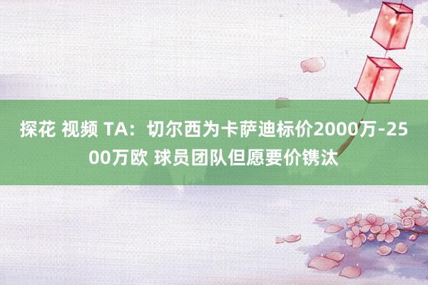 探花 视频 TA：切尔西为卡萨迪标价2000万-2500万欧 球员团队但愿要价镌汰