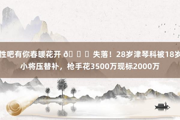 性吧有你春暖花开 😞失落！28岁津琴科被18岁小将压替补，枪手花3500万现标2000万